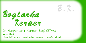 boglarka kerper business card